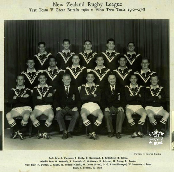 New Zealand Rugby League Test Team v GB 1962